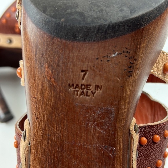 Isabella Fiore Women's Vintage 70's Slip On Embellished Mules size 7 - Picture 6 of 7